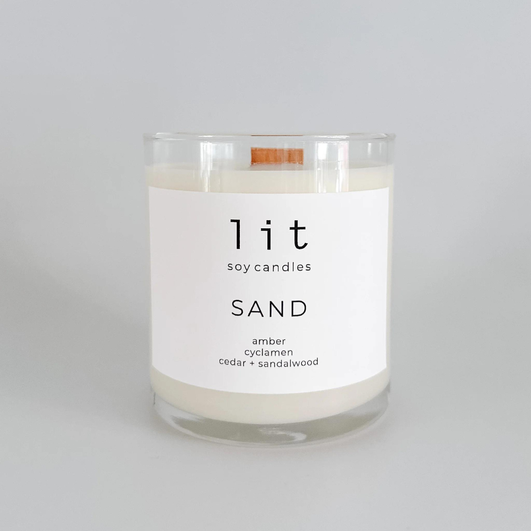 Lit Soy Candle