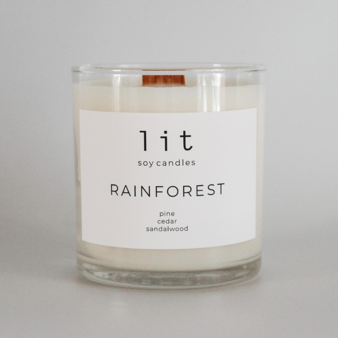 Lit Soy Candle