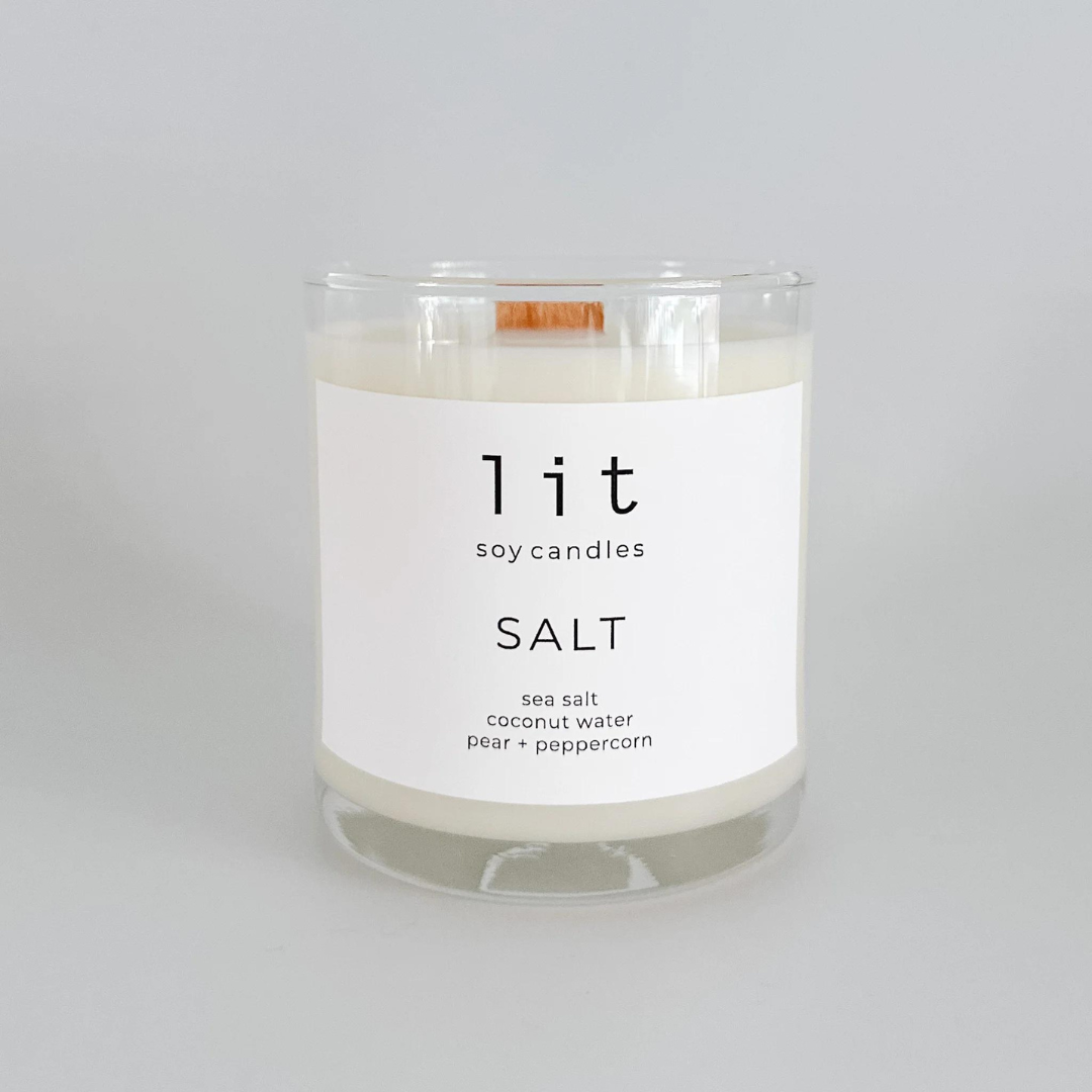 Lit Soy Candle