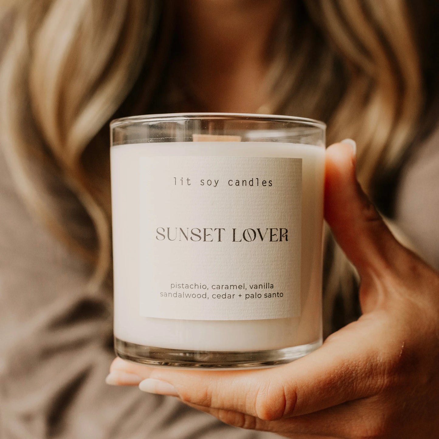 Lit Soy Candle